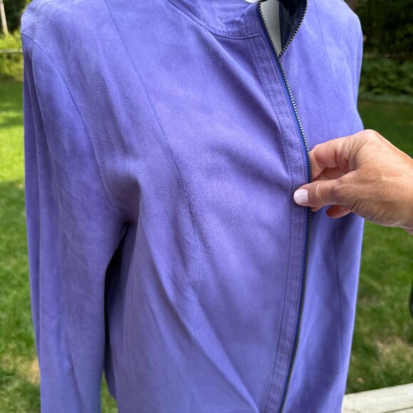 Overland Nicky Reversible Goatskin Suede Leather Jacket Sz Large NWT - Picture 7 of 13